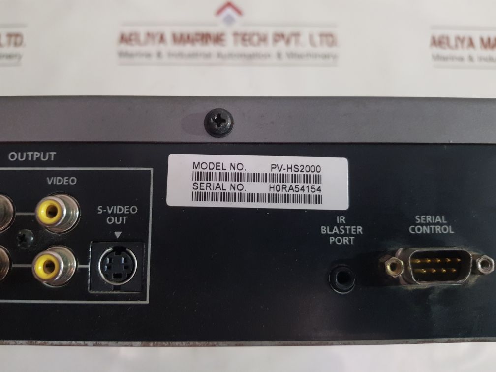 Panasonic Pv-hs2000 Hard Disk Recorder