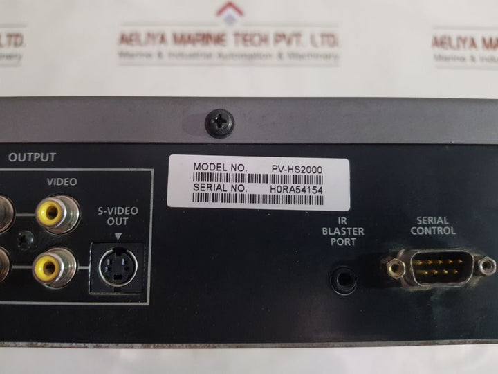 Panasonic Pv-hs2000 Hard Disk Recorder