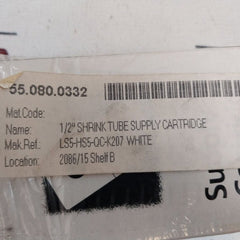 Panduit LS5-HS5 1/2" White Shrink Tube Supply Cartridge 00074983564613