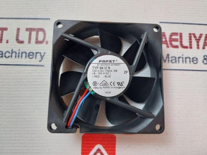 Papst 8412 N Axial Fan 12VDC 170mA 2W