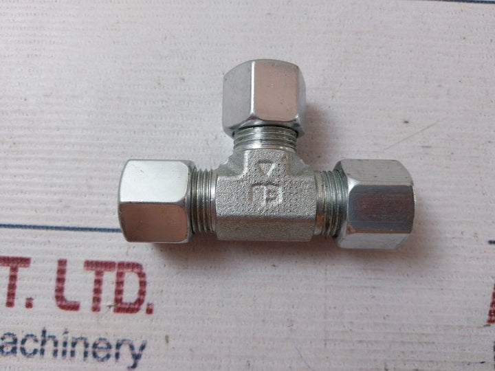 Parker 10-s Eo Compression Tee Steel Tube Fitting