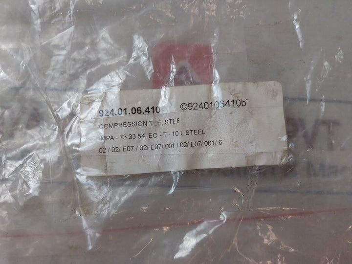Parker 10-s Eo Compression Tee Steel Tube Fitting