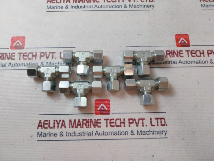 Parker 10-s Eo Compression Tee Steel Tube Fitting