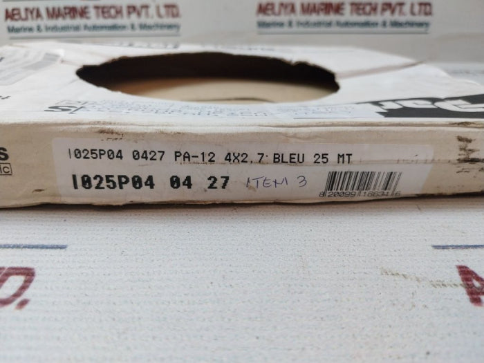 Parker 1025P04 04 27 Nylon Flexible Blue Hose-4Mm Dia