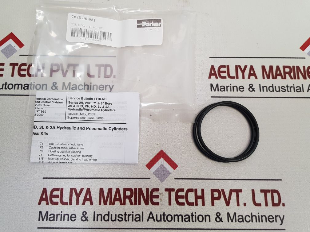 Set Of 2X Parker Cb252Hl001 Cylinder Body Seal Kit