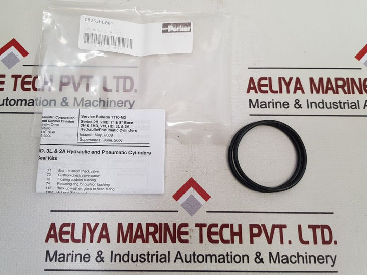 Set Of 2X Parker Cb252Hl001 Cylinder Body Seal Kit