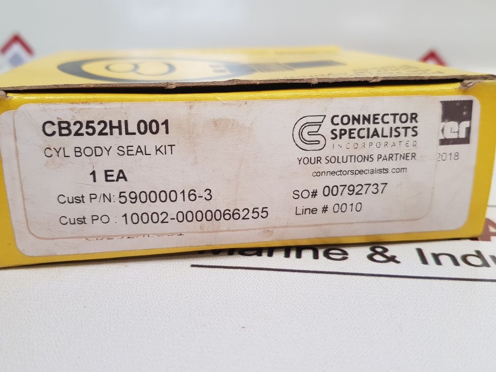 Set Of 2X Parker Cb252Hl001 Cylinder Body Seal Kit