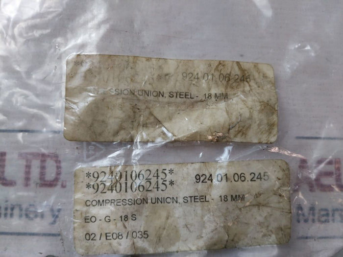 Parker Eo-g-18 S Compression Fitting Steel 18mm