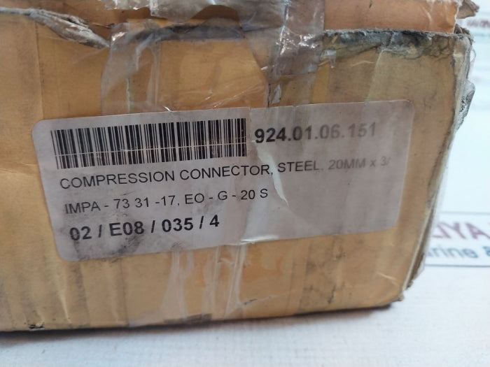 Parker EO 20-S Steel Compression Connector 924.01.06.151
