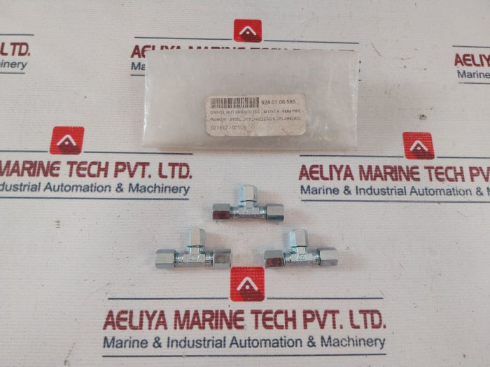 Parker Et06l Swivel Nut Branch Tee M12x1.5-6mm Pipe