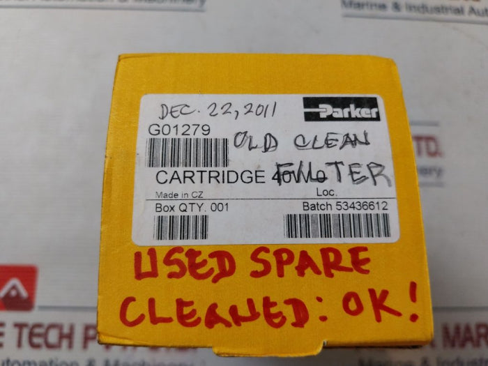 Parker G01279 Filter Cartridge 404.10.52.001