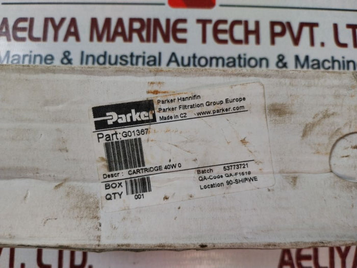 Parker Hannifin/Rolls Royce G01367 Filter Cartridge 40W 0