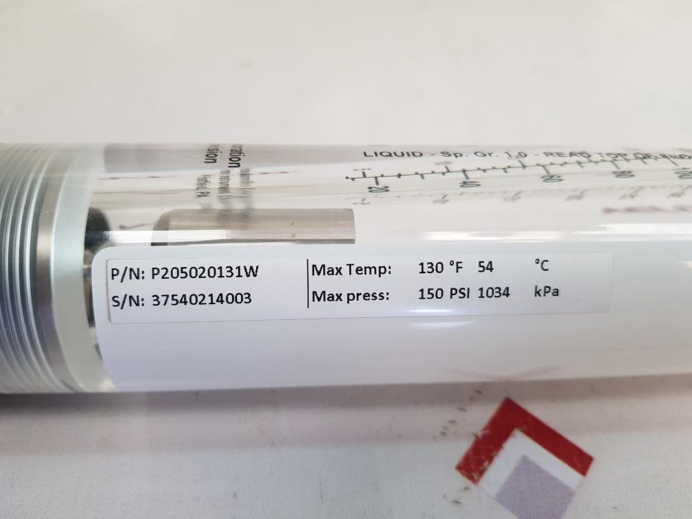 Parker Hannifin P205020131W Flow Reject Water Meter