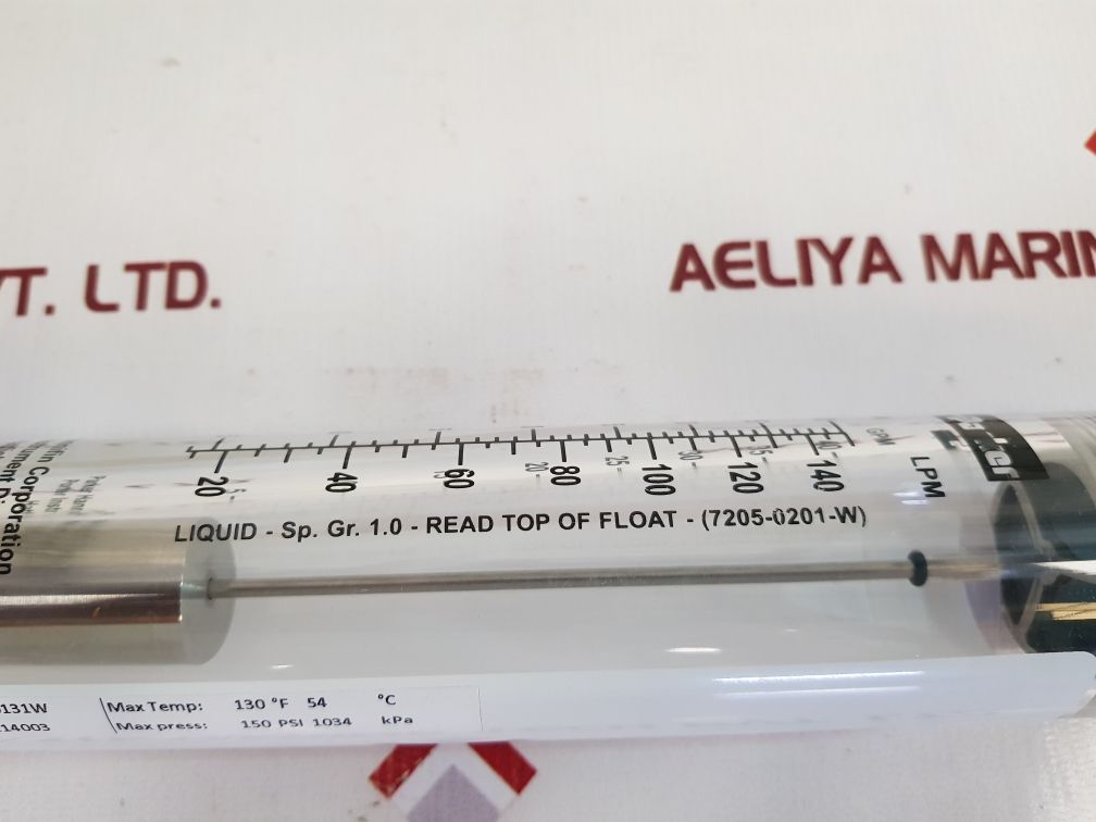 Parker Hannifin P205020131W Flow Reject Water Meter