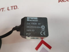 Parker Yb09 Solenoid Coil With Cable 220-230V/50-60Hz