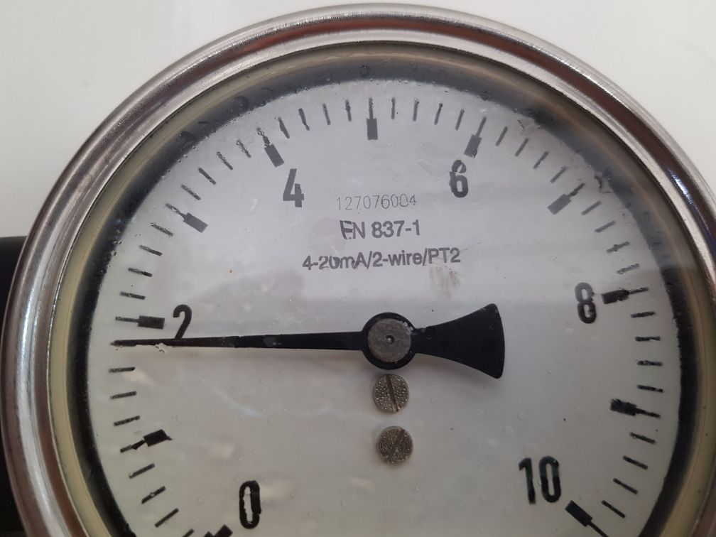 En 837-1 Pressure Gauge Pbx100Xa-pt2 0-10 Bar