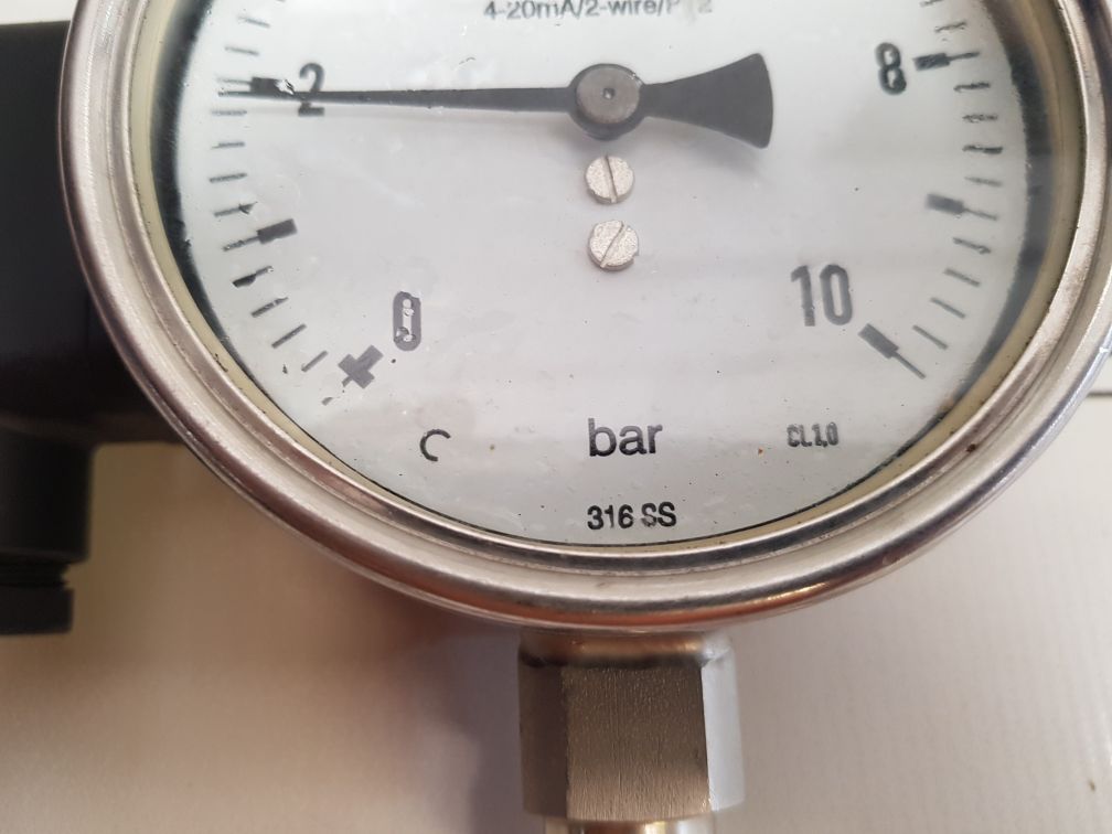 En 837-1 Pressure Gauge Pbx100Xa-pt2 0-10 Bar