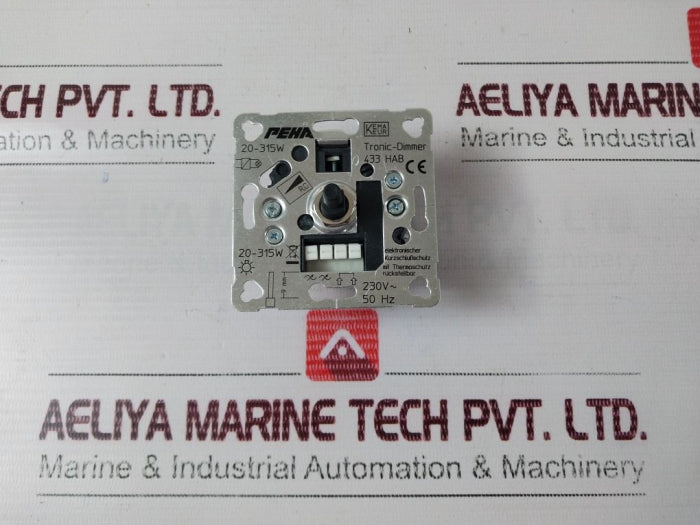 Peha 433 Hab Base Flush Mounting Rotary Tronic-dimmer 934.01.03.825, 230V 50Hz