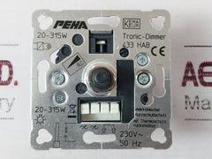 Peha 433 Hab Base Flush Mounting Rotary Tronic-dimmer 934.01.03.825, 230V 50Hz