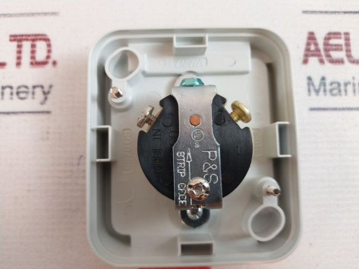 Peha 6600-102 US Socket 1-Gang With Snap Cover 15A 125V IP44