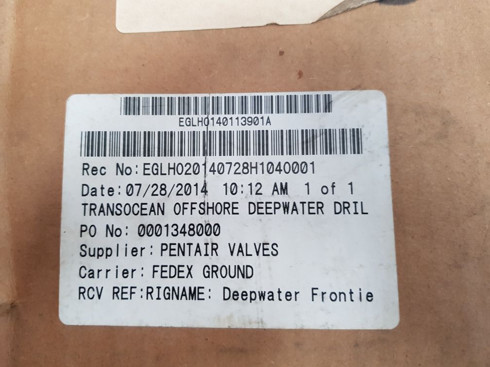 Pentair 221 952 003 79U 010 Flow Control Keystone