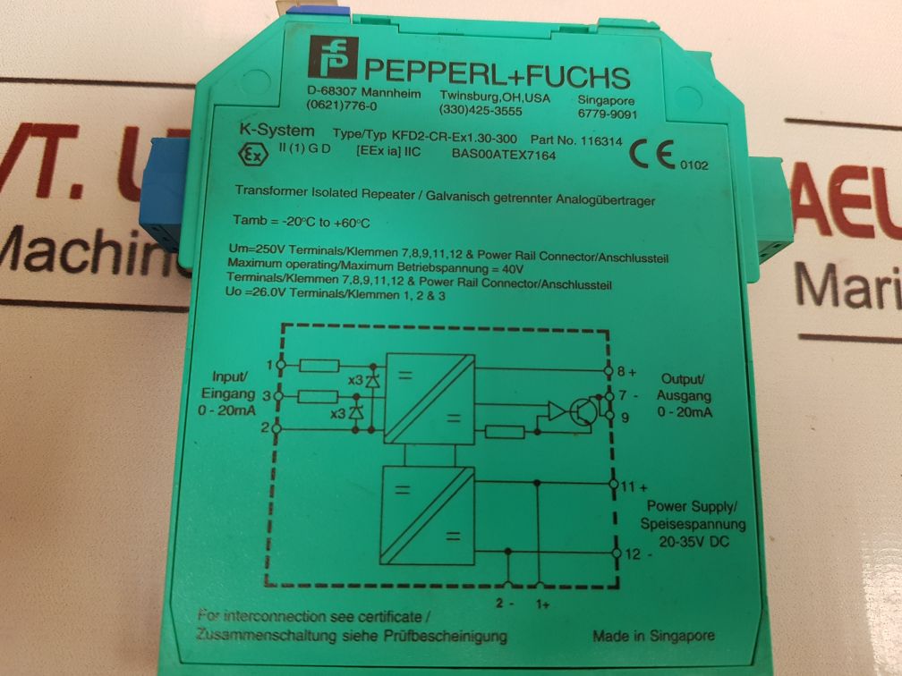 Pepperl+Fuchs Kfd2-cr-ex1.30-300 Transformer Isolated Repeater