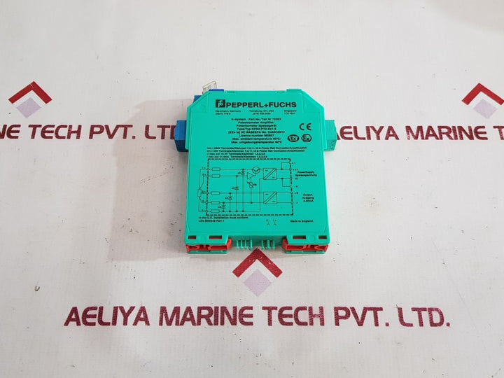 Pepperl+Fuchs K-system Kfd2-pt2-ex1-5 Potentiometer Amplifier 72023