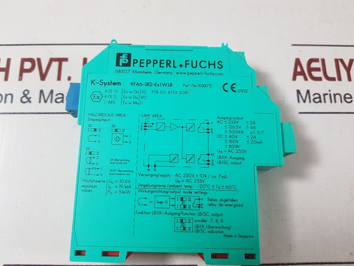 Pepperl+Fuchs Kfa6-sr2-ex1.W.Lb Switching Amplifier
