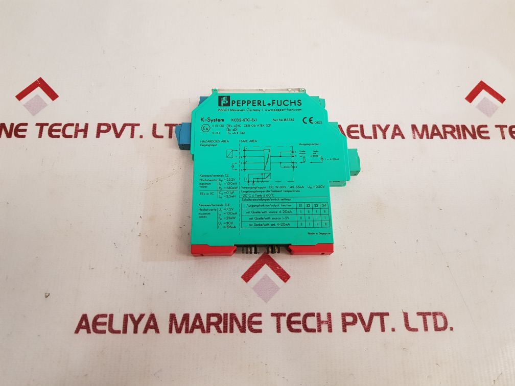 Pepperl+fuchs kcd2-stc-ex1 transmitter power supply 185535