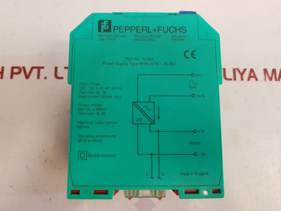 Pepperl+Fuchs Kfa5-str-1.26.600 Safety Barrier Power Supply 100-130V Ac 47-66Hz