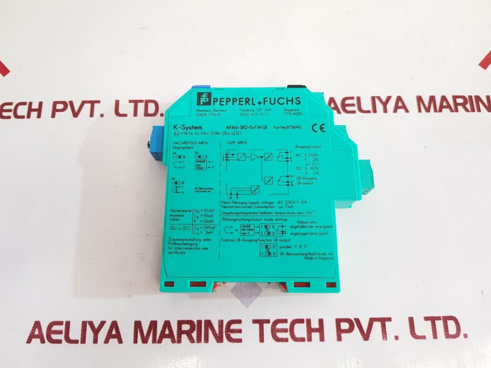 Pepperl+fuchs kfa6-sr2-ex1.w.lb switch amplifier