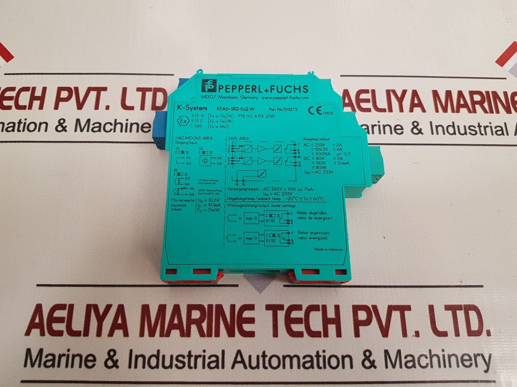 Pepperl+Fuchs K-system Kfa6-sr2-ex2.W Switch Amplifier 103373