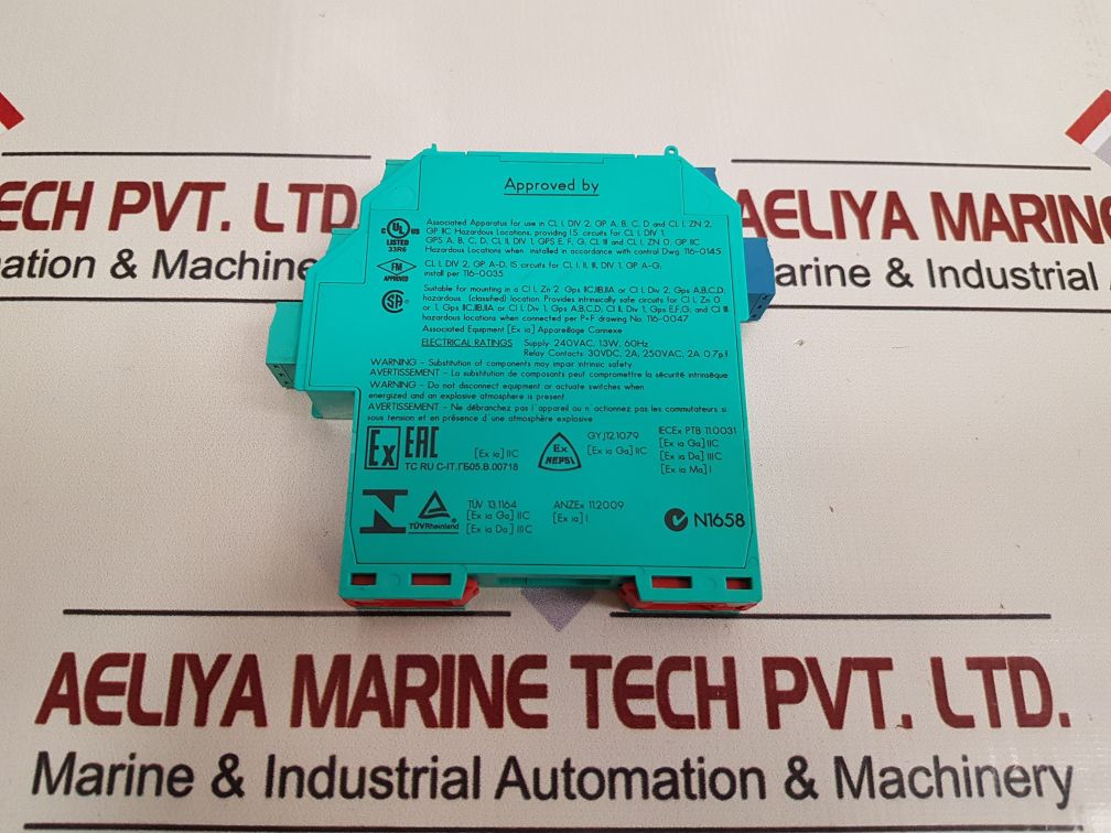 Pepperl+Fuchs K-system Kfa6-sr2-ex2.W Switch Amplifier 103373