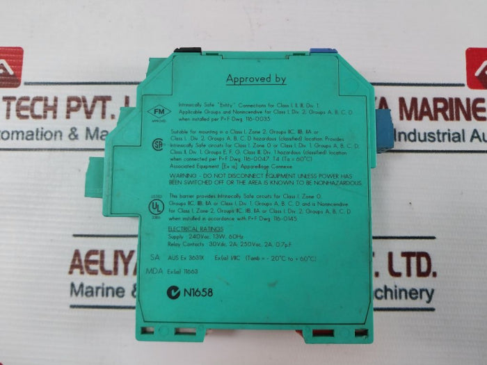 Pepperl+Fuchs Kfa6-sr2-ex2.W K-system Switching Amplifier 2A 30Vdc 60Hz