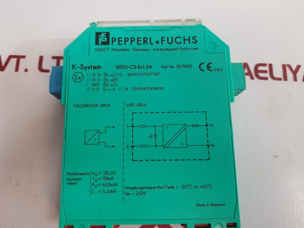Pepperl+Fuchs kfd0-cs-ex1.54 Smart Fire Detector Isolator 207802