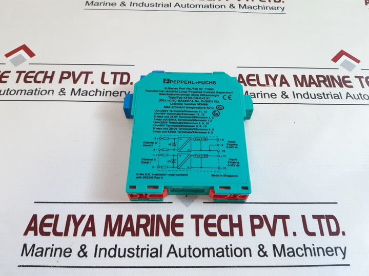 Pepperl+Fuchs Kfd0-cs-ex2.51 Current Driver/ Separator 71990