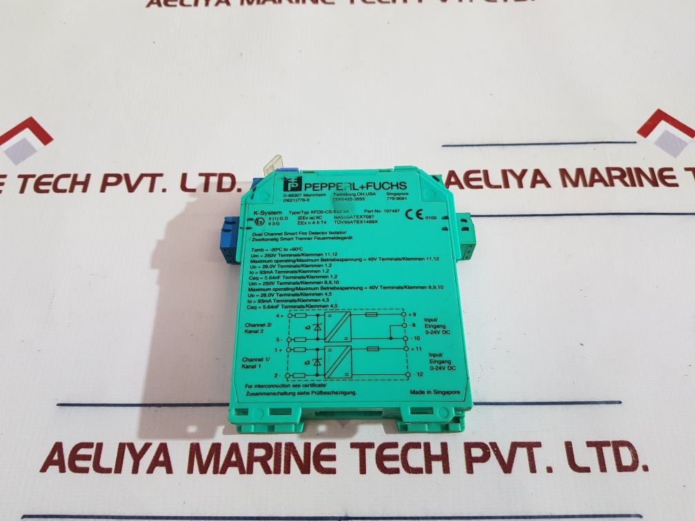 Pepperl + Fuchs K-system Kfd0-cs-ex2.54 Isolated Barrier 107497