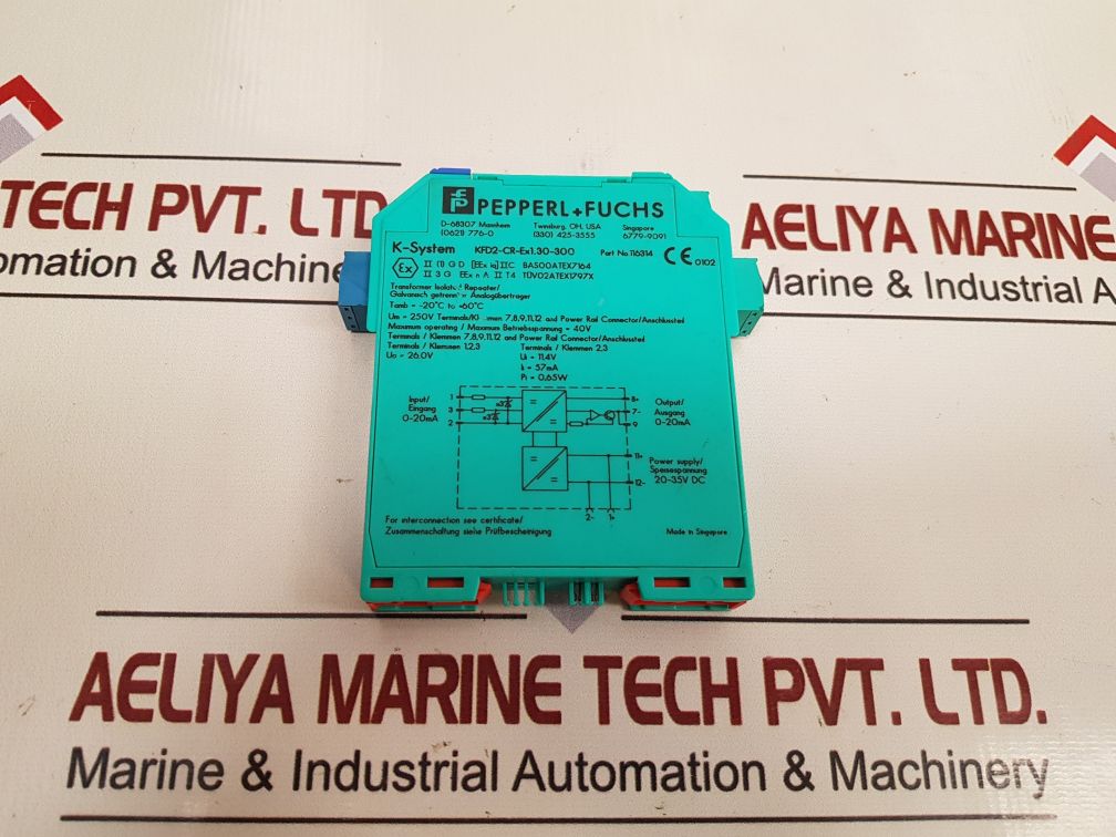 Pepperl+Fuchs KFD2-CR-EX1.30-300 Transformer Isolated Repeater 11.4V 57mA 0.65W