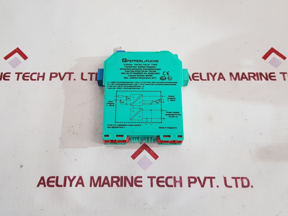 Pepperl+Fuchs K-series Kfd2-cr-ex1.30-200 Transformer Isolated Repeater 71840