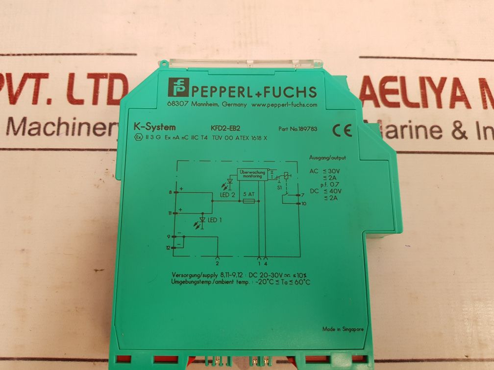 Pepperl+Fuchs Kfd2-eb2 Switch Amplifier 189783