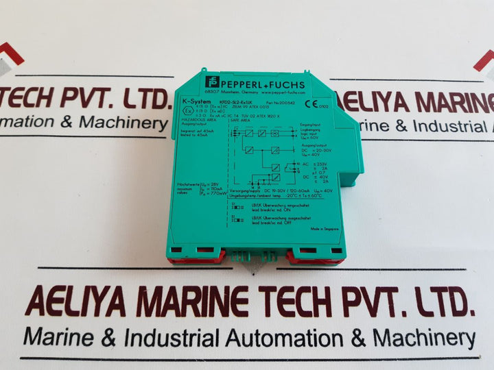 Pepperl+Fuchs Kfd2-sl2-ex1.Lk Solenoid Driver 1-channel Isolated Barrier 200542
