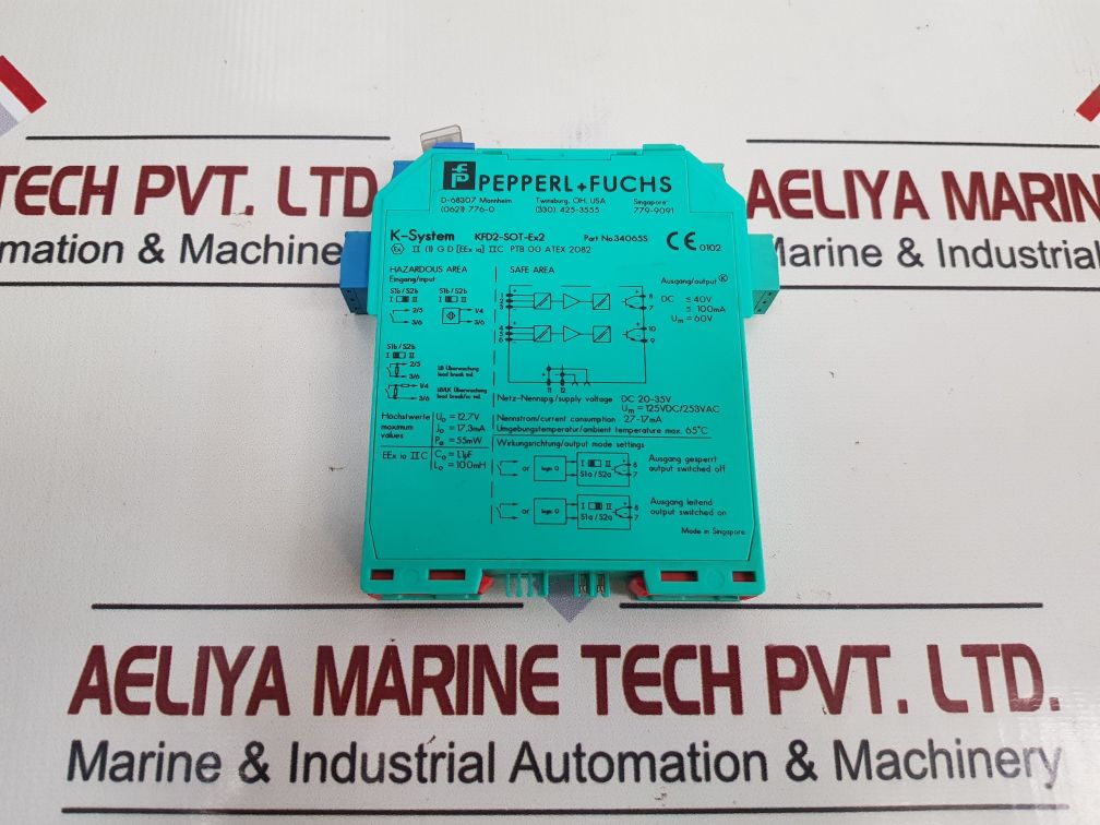 Pepperl+Fuchs K-system Kfd2-sot-ex2 Switch Amplifier 34065S