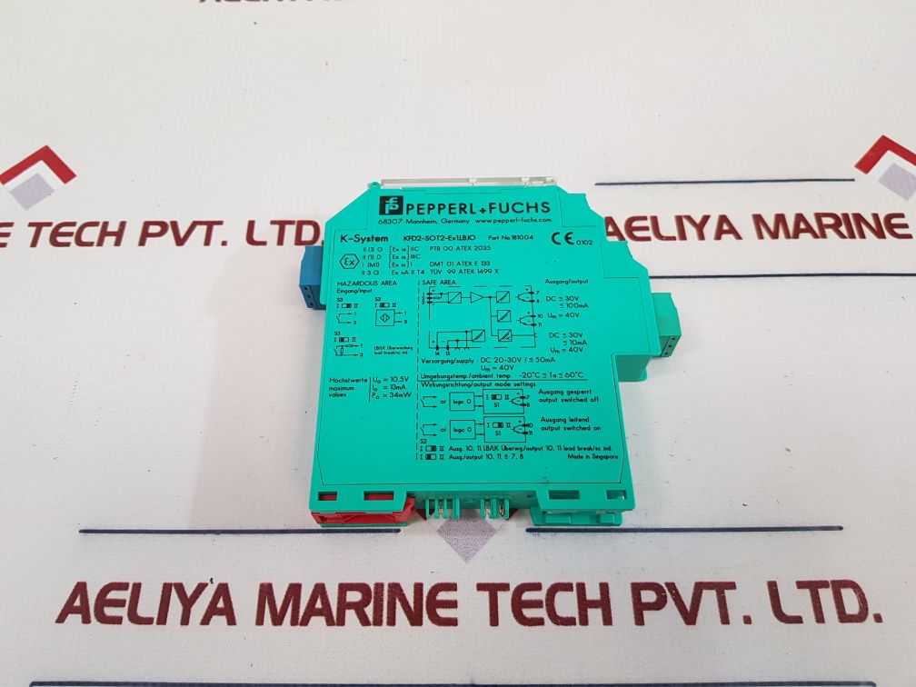 Pepperl+Fuchs K-system Kfd2-sot2-ex1.Lb.Io Switch Amplifier