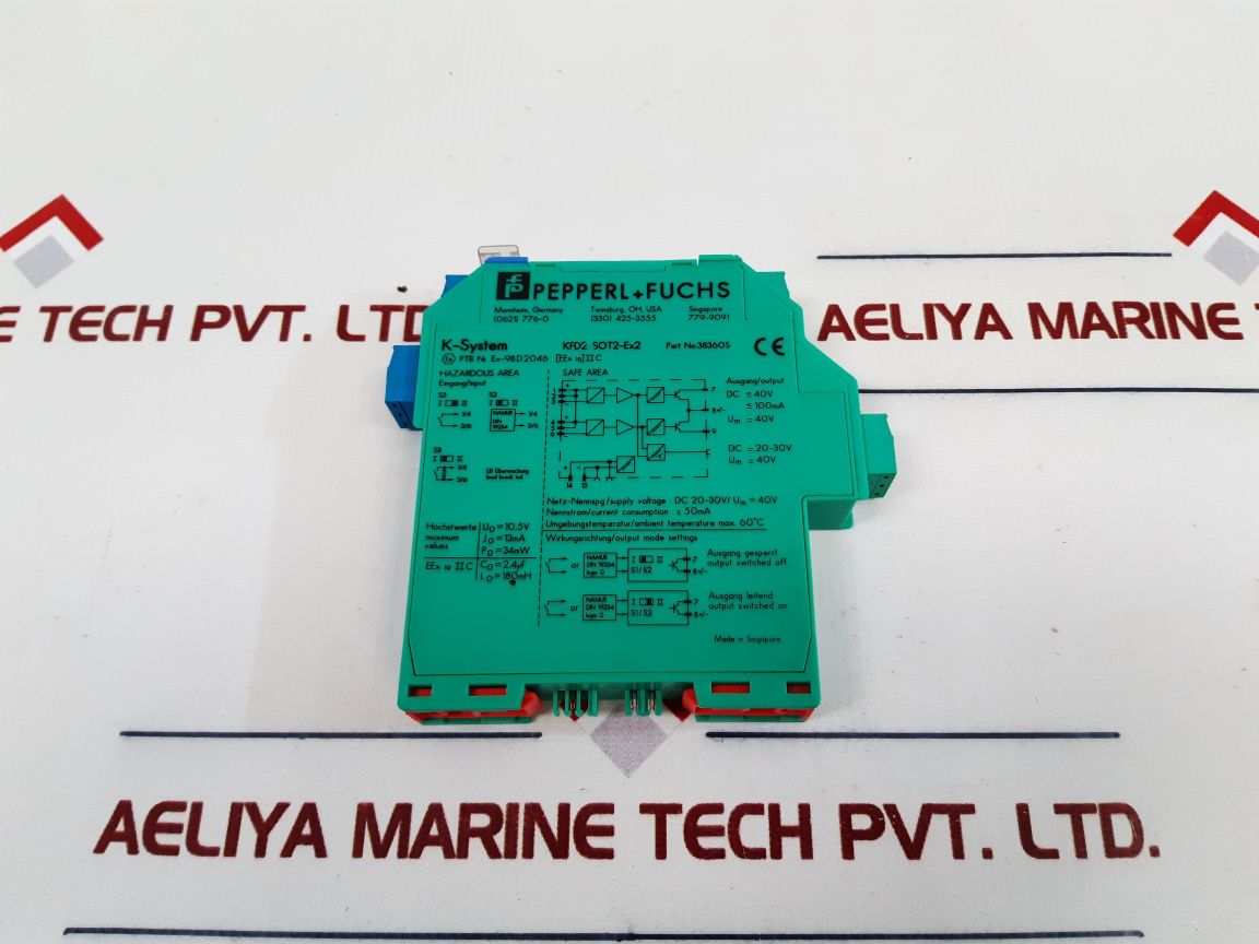 Pepperl+Fuchs Kfd2-sot2-ex2 Switch Amplifier 38360S