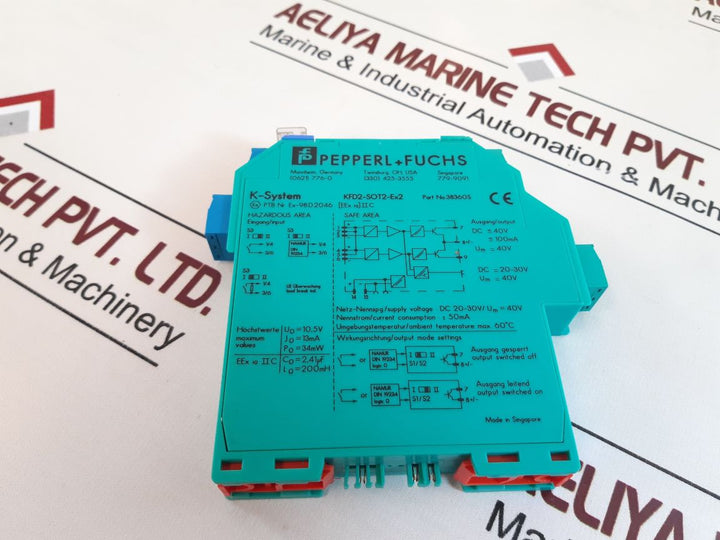 Pepperl+Fuchs Kfd2-sot2-ex2 Switch Amplifier 3836Os Dc 40V 100Ma