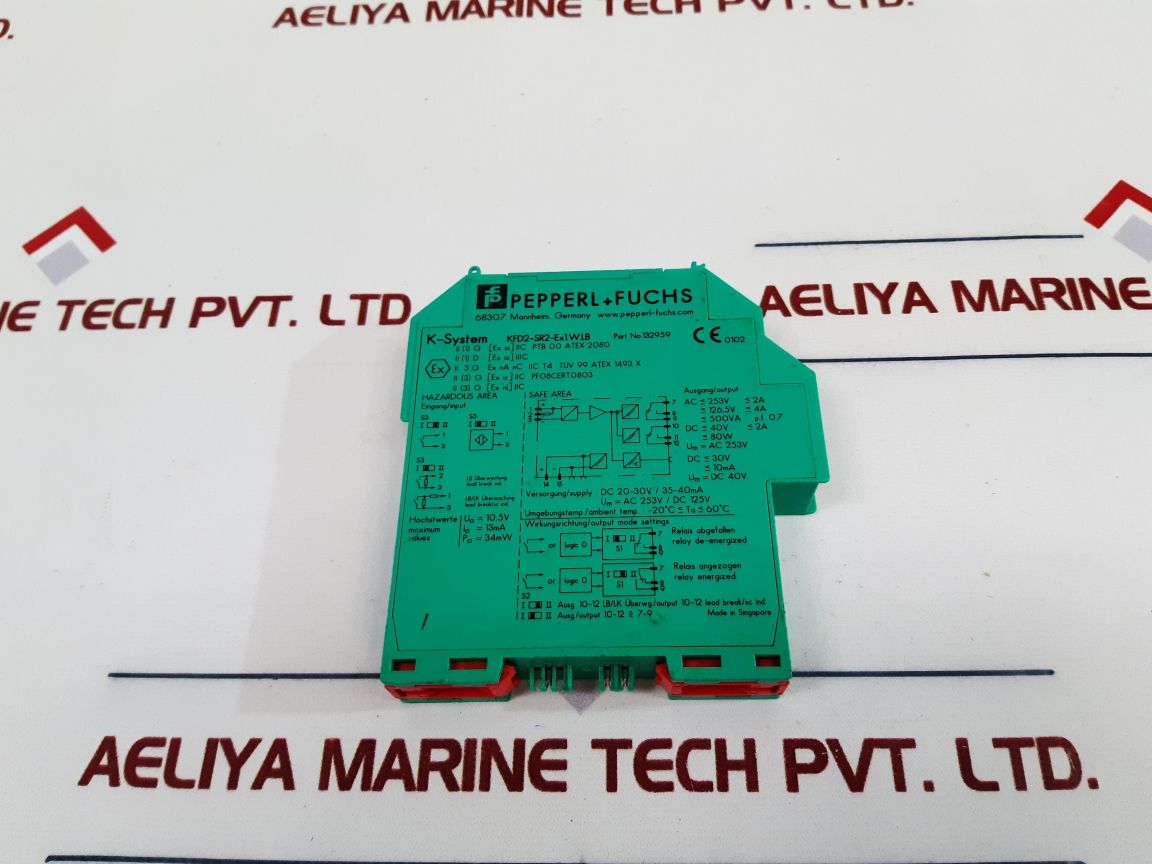 Pepperl+Fuchs K-system Kfd2-sr2-ex1.W.Lb Switch Amplifier 132959