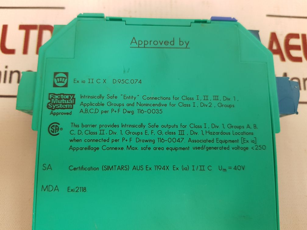 Pepperl+Fuchs K-system Kfd2-st-ex2 Safety Relay Module