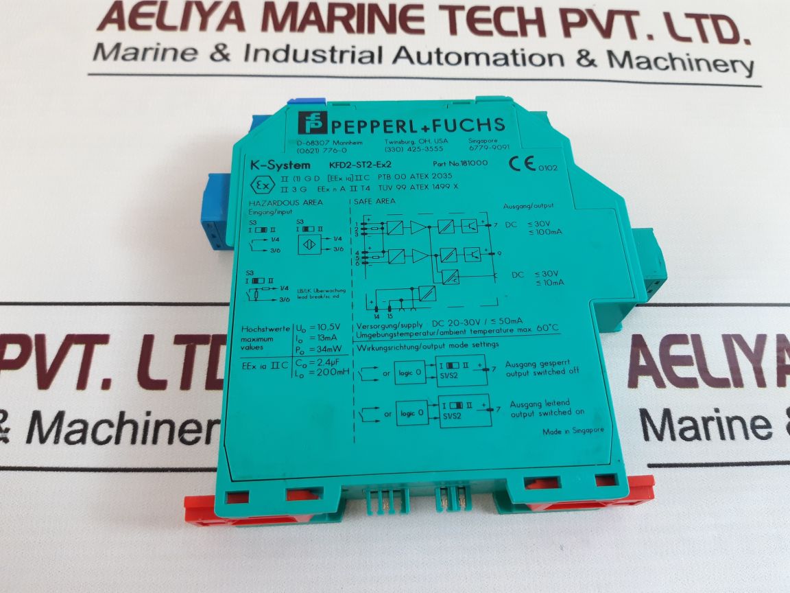 Pepperl+Fuchs Kfd2-st2-ex2 Power Switch Amplifier 181000