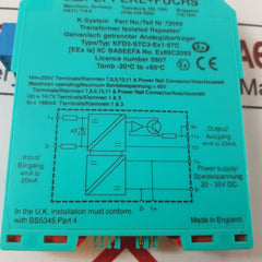 Pepperl+Fuchs K-system Kfd2-stc3-ex1-97C Transformer Isolated Repeater 72059