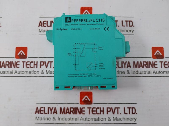 Pepperl+Fuchs Kfd2-stc4-1 Transmitter Power Supply Dc 20-35V 95-55Ma 4 000 003